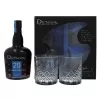 Rum Dictador Reserve 20 anos 700ML kit com 2  Copos