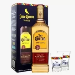 Kit Tequila Jose Cuervo C/ 2 Copos Shots 750ML