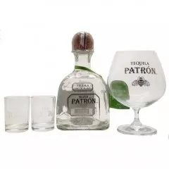 Kit Tequila Patrón Silver 750ML