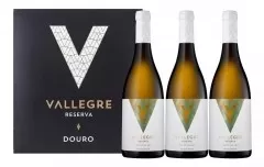 Vallegre Douro Reserva Bco Kit C/ 3 Vinhos 750ML