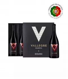 Vallegre Douro Reserva Tto Kit C/ 3 Vinhos 750ML
