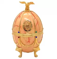 Vodka Imperial Collection Fabergé Cognac Egg Peach Marble 700ML