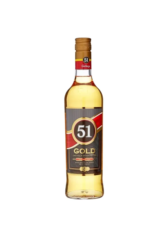 Cachaça 51 Gold  Exportacao 700Ml