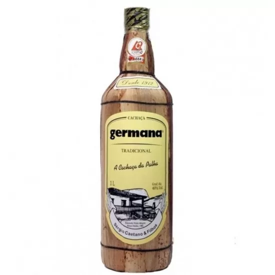 Cachaça Germana Com Palha 1L