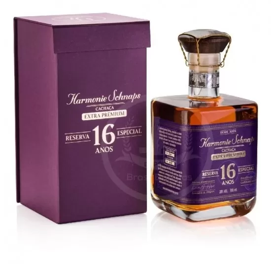 Cachaça Harmonie Schnaps Extra Premium 16 Anos 700ML