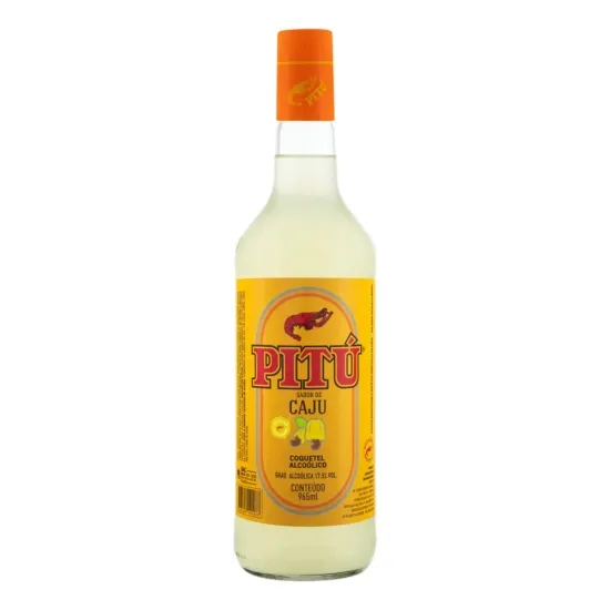 Cachaça Pitú Sabor Caju 965ml