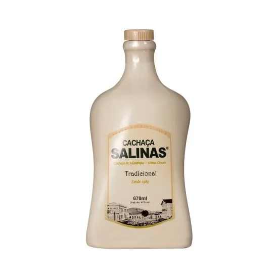 Cachaça Salinas Tradicional Cerâmica 670ML