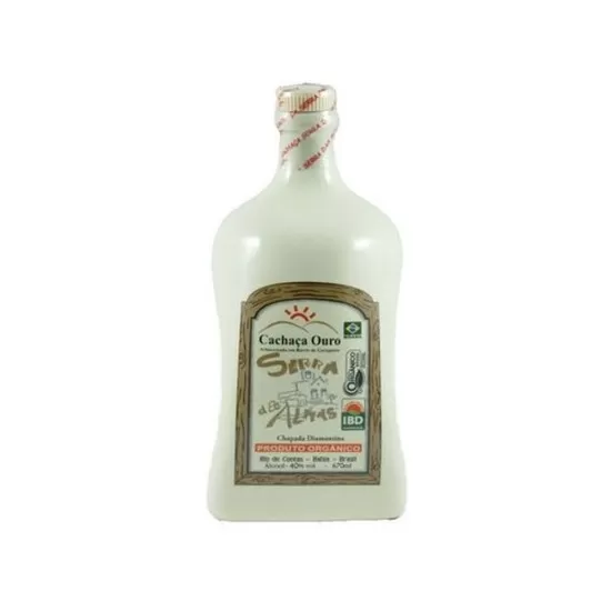 Cachaça Serra Das Almas Ouro  670ML  Porcelana