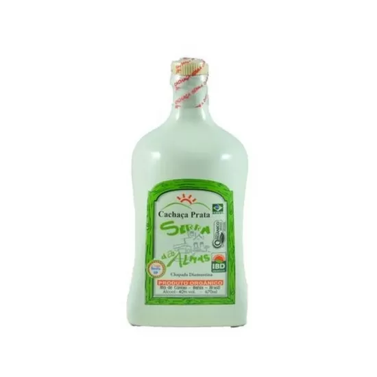 Cachaça Serra Das Almas Prata  670ML  Porcelana
