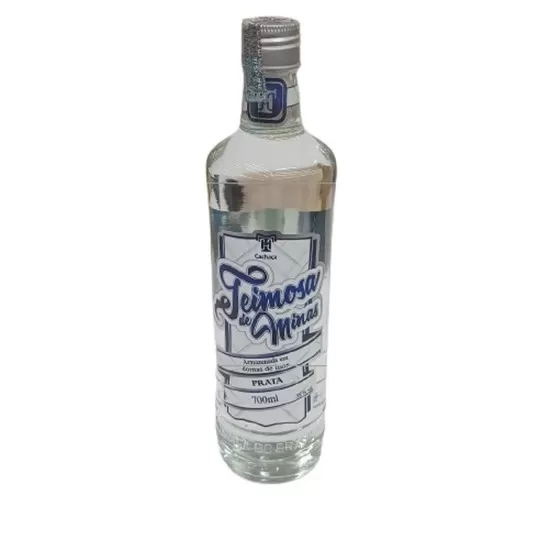 Cachaça Teimosa De Minas  Prata 700ML