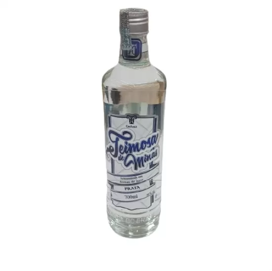 Cachaça Teimosa De Minas  Prata 700ML