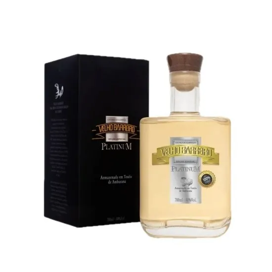Cachaça Velho Barreiro platinum 700ML