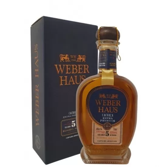 Cachaça Weber Haus Extra Premium Reserva Solera 5 anos 750ML