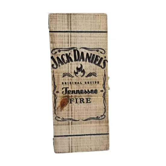 Caixa De Madeira Personalizada Jack Daniels Fire