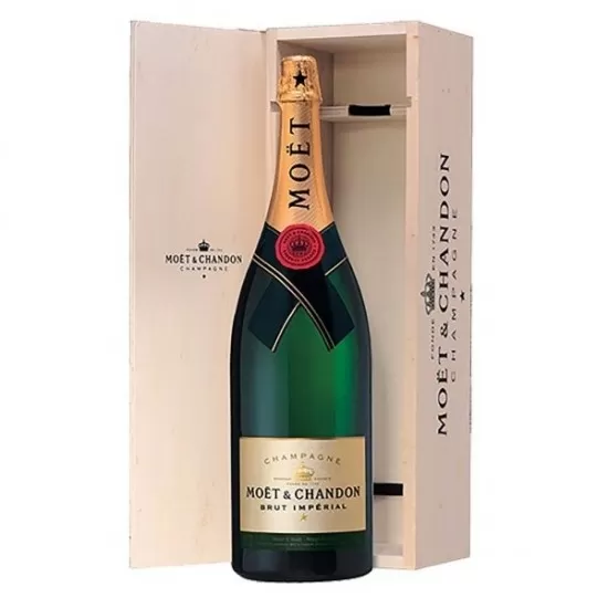 Champagne Moet Chandon Brut Imperial 3L Com Caixa de Madeira