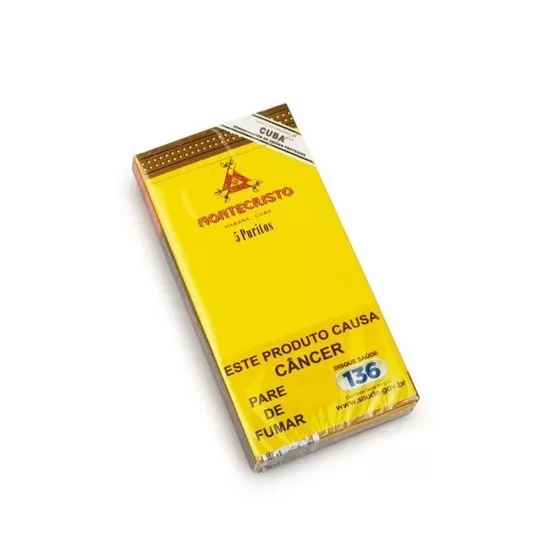 Cigarrilha Montecristo Puritos Caixa Com 5 Unidades
