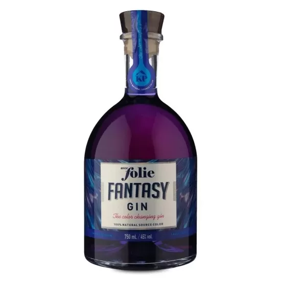 Gin Avec Folie Azul Fantasy  750ML