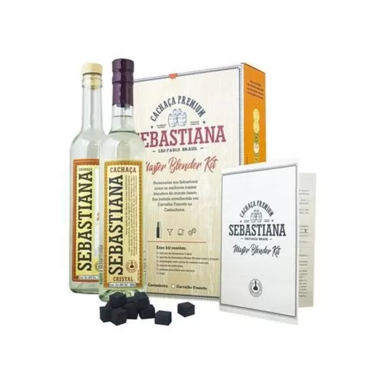 Kit Cachaça Sebastiana Premiun Master Blend 500ML