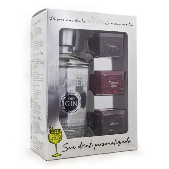 Kit Gin Silver Seagers 750ML+ Especiarias