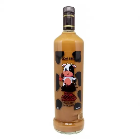 Licor Bem Casado Doce De Leite e Chocolate 1L