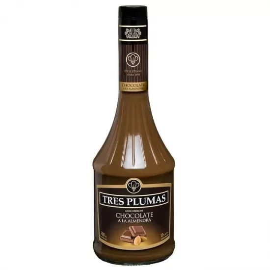 Licor Tres Plumas Chocolate e Amêndoas 700ML