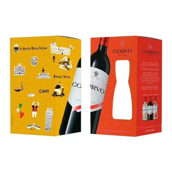 Pack Vinho Tinto Corvo 750ml 01 Gf e 01 Decanter