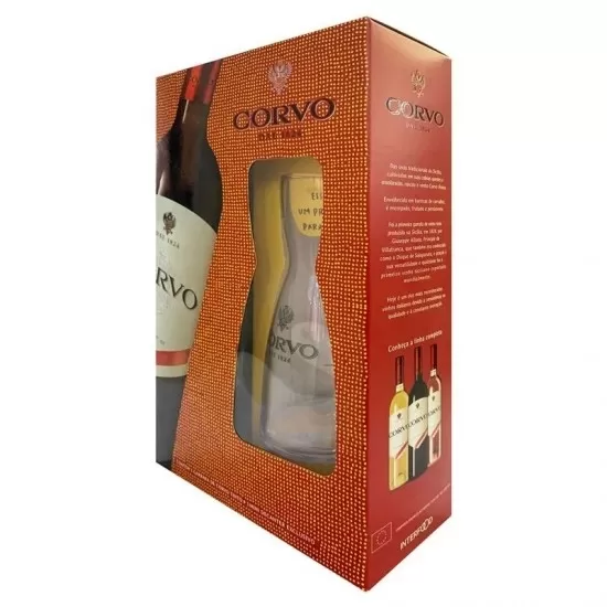 Pack Vinho Tinto Corvo 750ml 01 Gf e 01 Decanter