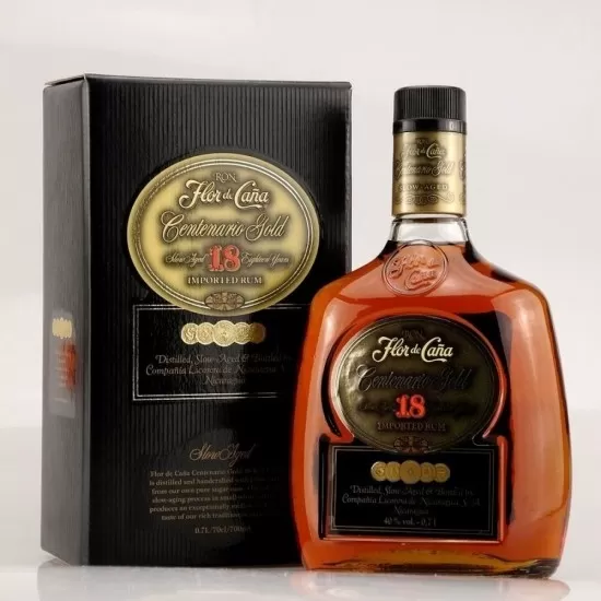 flor de can Centenario Gold 18 Anos 750ML