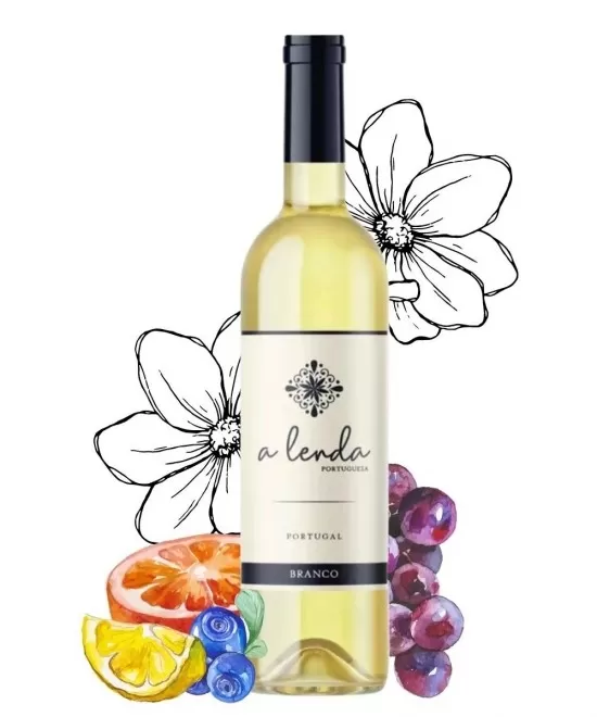 Vinho A Lenda Portuguesa Fino Bco Demic-Sec  750ML