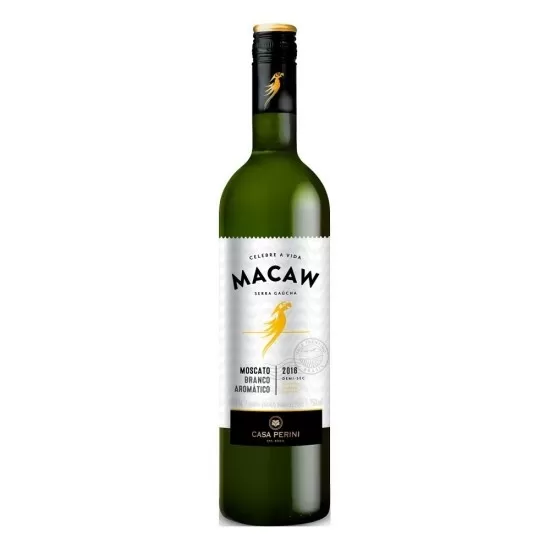 Vinho Casa Perini Macaw Branco Demi-Sec Moscato 750ML