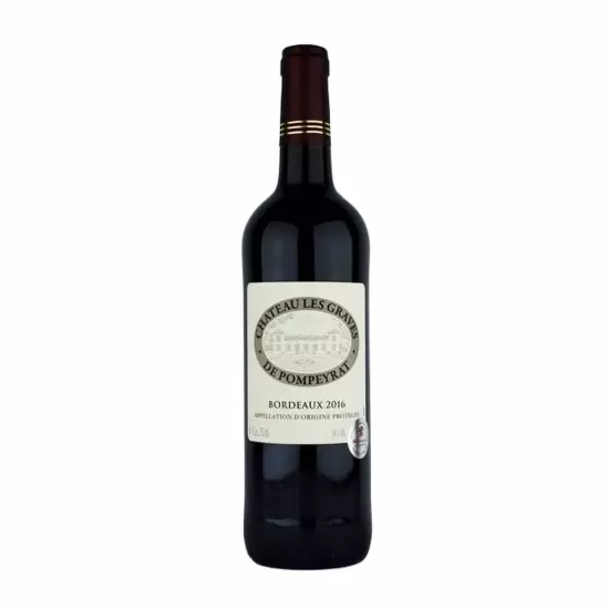 Vinho Chateau Les Graves De Pompeyrat Bordeaux 2016 750ML