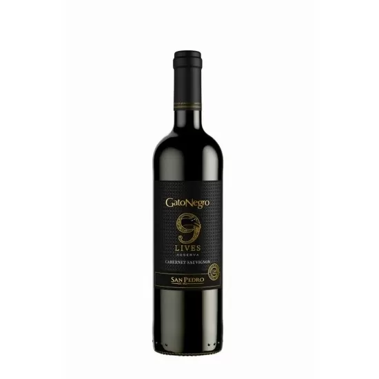 Vinho Gato Negro 9 Lives Reserva  Cabernet Sauvignon 750ML
