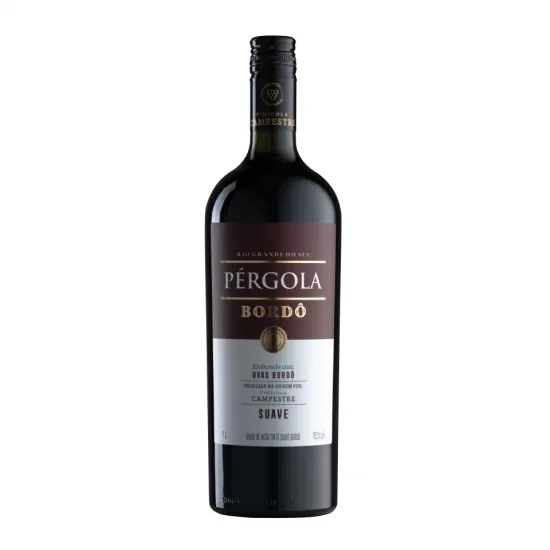 Vinho Tinto Pérgola Bordô Suave 1L