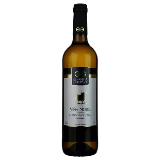 Vinho Vina Noble Moscatel Meio Seco Bco 750ML