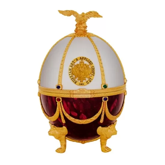 Vodka Imperial Collection  Faberge Egg Red and White 700ML