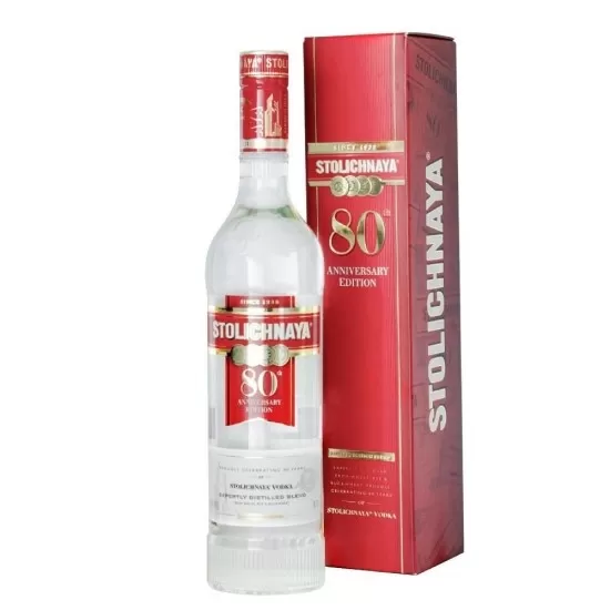 Vodka stolichnaya aniversario edition 80 anos 1L