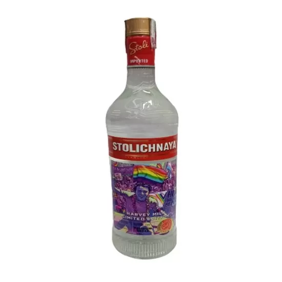 Vodka Stolichnaya Harvey Milk Edição Limitada 1L