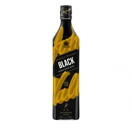 Whisky Johnnie Walker Black Label 12 anos 1L Sem Caixa.
