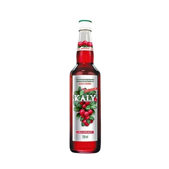 Xarope kaly Cranberry Sem Açucar 700ML